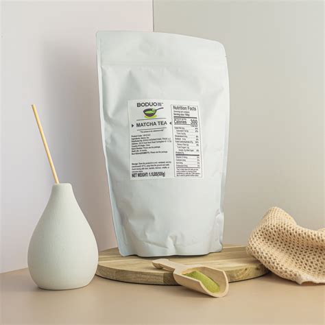 Matcha Pure Milk Tea Powder 1.1 LB – Bold & Unsweetened for Bubble Tea – Epoch Custom Packaging ...