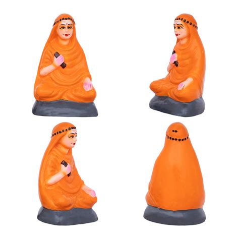 Giri - Adi Shankara with 4 Disciples Set | Paper Mache Dolls | Golu Dolls