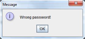 Image result for Alert Messages When Password Is Not Correct Examples