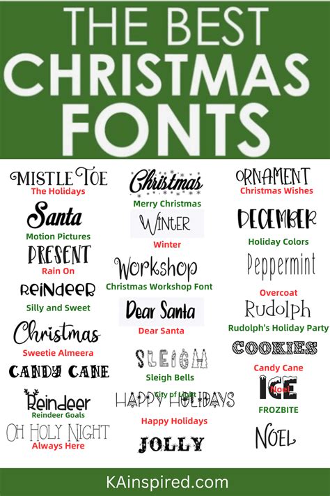 Fonts For Xmas Invitation