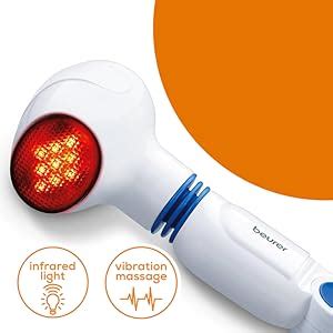 Beurer MG 40 Rotating Massage Head Vibrating Massager,4 Interchangeable ...