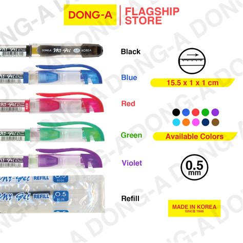 Dong-A My Gel Pen and Refill (1pc) | Shopee Philippines