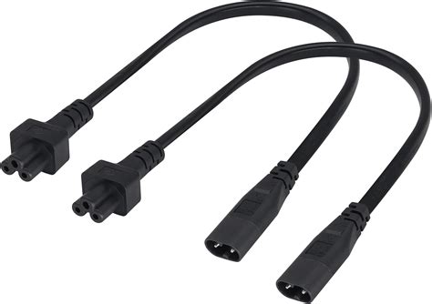 AAOTOKK 2 Pack IEC 320 C8 to C5 AC Adapter Cable,7.5A 125V India | Ubuy