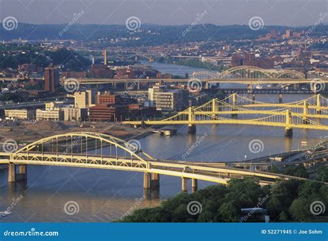 Bridges Over the Allegheny River, Pittsburgh, PA Editorial Image - Image of state, america: 52271945