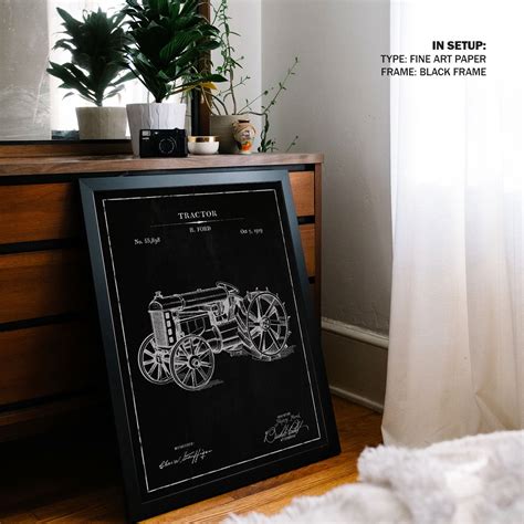 Chalk Tractor: Buy Premium Framed Blueprints & Patent Art Online ...