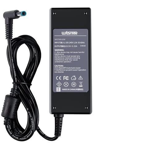 WISTAR 19.5V 65W 45W for HP Smart Blue Tip AC Adapter X360 Pavilion ...