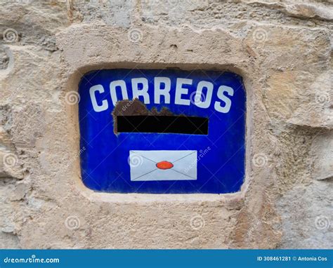 Mailbox Embedded in Stone Wall. Spanish Mailbox Stock Image - Image of ...