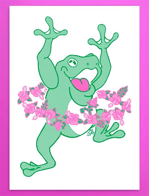 「HOOPER FROG 〜POP〜」MINI POSTER | SUGINO YU ART WORKS