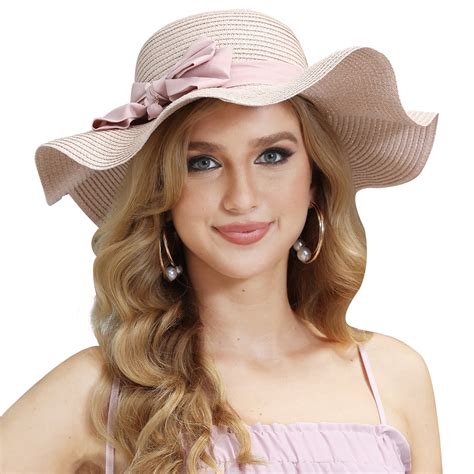 Royal Matrix Women Straw Sun Hat, Wide Brim UV Protection, Summer ...