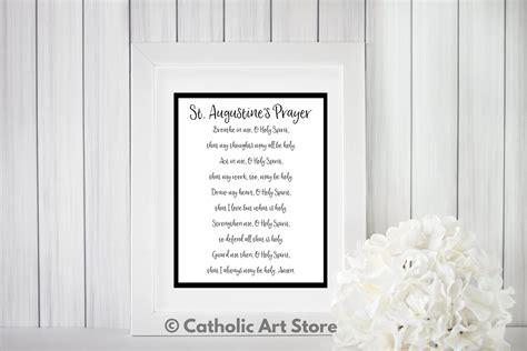 St. Augustine's Prayer, Saint Prayer, Catholic Church Prayer, Catholic ...