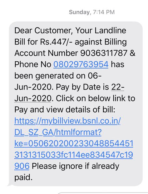 Bharat Sanchar Nigam [BSNL] — landline is dead since year and bill is ...