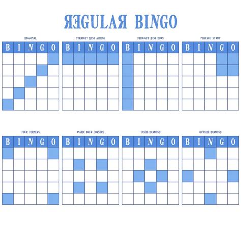 Image result for Examples of Bingo Patterns