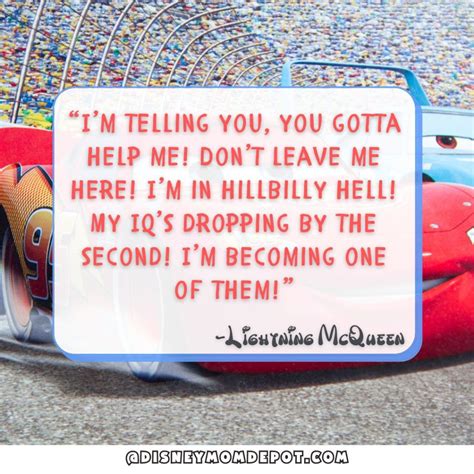 The Best Lightning McQueen Quotes from Cars - Disney Mom Depot