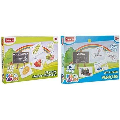Buy Funskool - Play & Learn Fruits and Vegetables Puzzles&Funskool ...