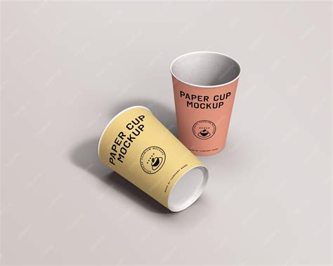 Paper cups mockup | Premium PSD