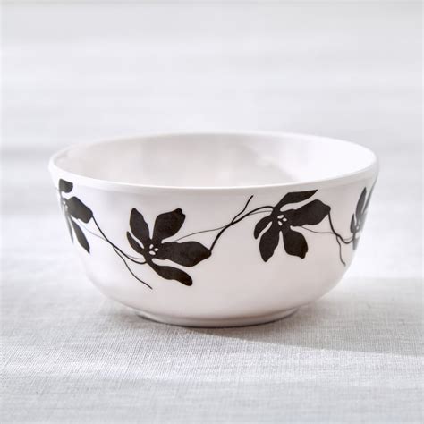 Buy Meadows Monochrome Melamine Printed Katori - 250ml from Home Centre ...