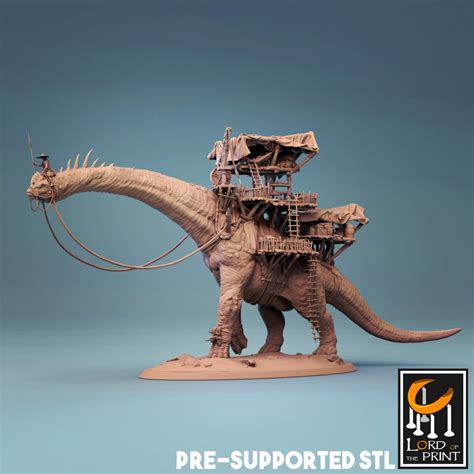 Buy Brachiosaurus 3d Printed Miniature for Tabletop Rpgsdungeons Online ...