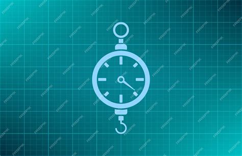 Premium Vector | Hand scales symbol vector illustration on blue background eps 10