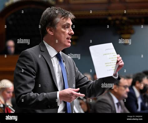 Quebec Liberal Party interim Leader Marc Tanguay questions the government, Tuesday, December 6 ...