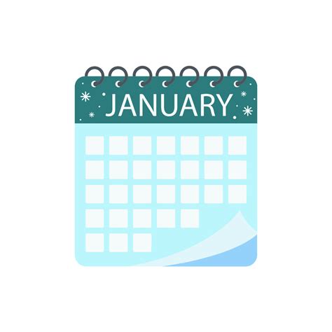 Free January Calendar Clipart Template to Edit Online