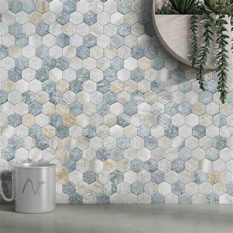 M MOFIT Hexagon Peel and Stick Backsplash Tiles Kitchen,Self-Adhesive ...
