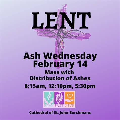 Ash Wednesday - Cathedral of St. John Berchmans
