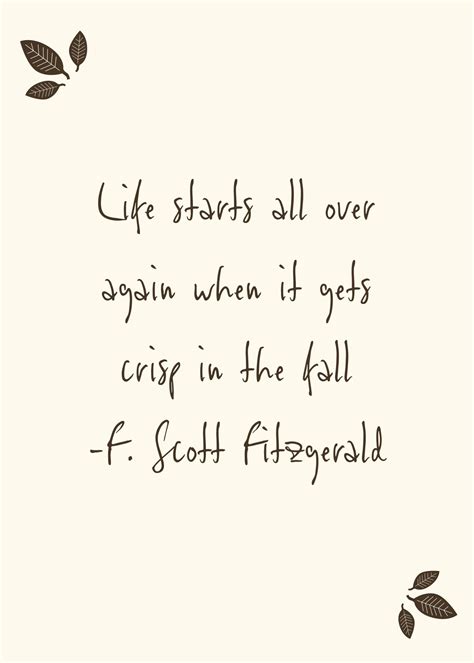 F. Scott Fitzgerald Fall Digital Print - Etsy Canada in 2024 | Autumn ...
