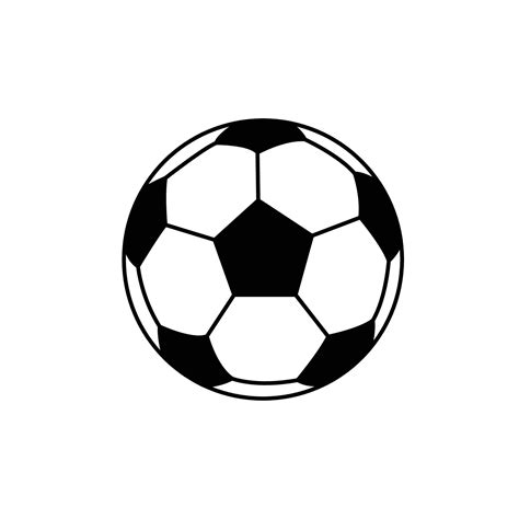 Soccer Ball Outline Icon Illustration on White Background 5513063 ...