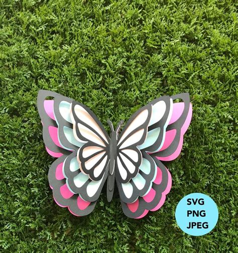 3d butterfly svg free