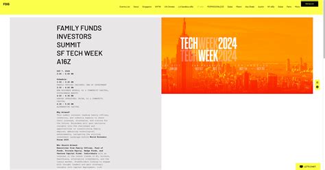 Family Offices Investors Summit SF Tech Week a16z | InvestDavosWEF2024