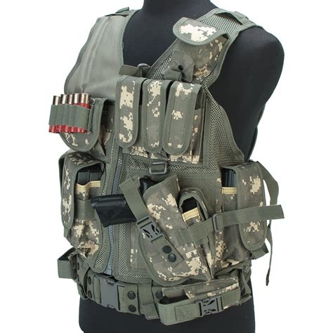 Evike Matrix Special Force Cross Draw Tactical Vest w/Built in Holster ...