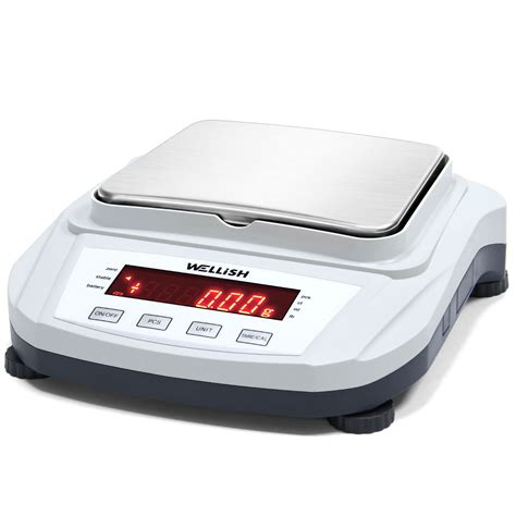 WELLiSH Lab Analytical Balance Scale 5000g / 0.01g High Precision ...