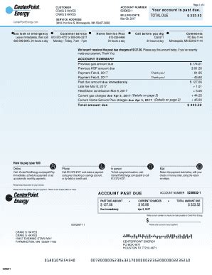 CenterPoint Energy Account Summary 2017-2026 - Fill and Sign Printable ...
