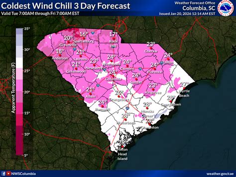 South Carolina Statewide Forecast Maps