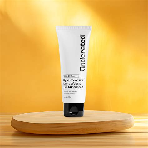 Hyaluronic Acid Lightweight Gel Sunscreen SPF 50 PA++++ - 50g | Non-Gr ...