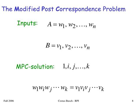 Image result for Post Correspondence Problem