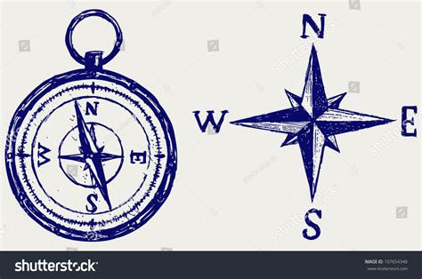 Image result for Simple Compass Arrow Sketch