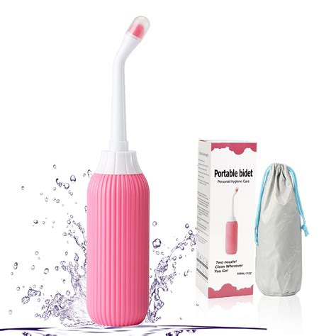 Atcan 500ml Portable Handheld Bidet Spray with 2 Nozzles for Personal ...