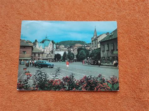 pohlednice Semily z roku 1967 náměstí : 10,6 x 14,8 cm | Aukro