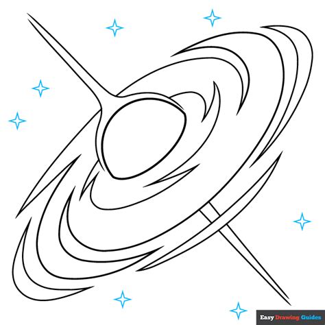 How to Draw a Black Hole - Really Easy Drawing Tutorial