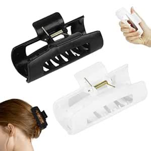 SANNIDHI® 2Pcs Claw Clip Flexible Silicone Claw Clips for Women 4.2in ...