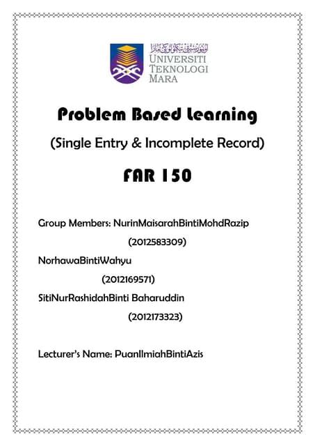 Image result for Problem Based Learning Examples Using File Template