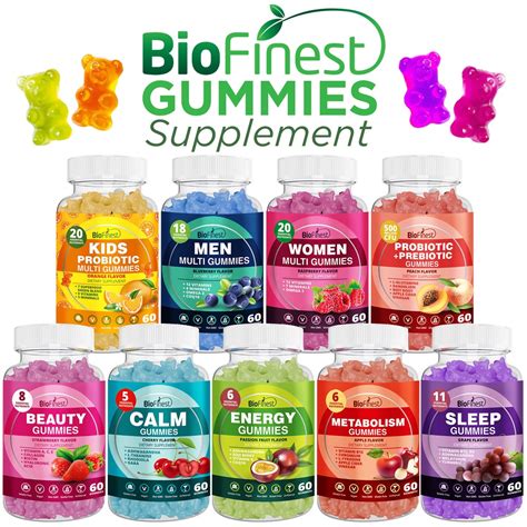 Biofinest Gummy Vitamin Supplement - Beauty Energy Sleep Metabolism Men ...
