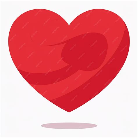 Premium Vector | A red heart with a hole in the middle