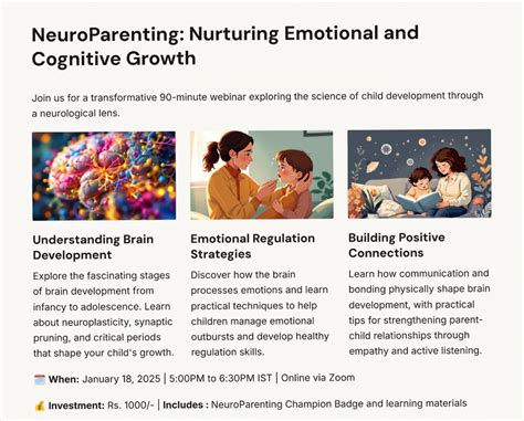 NeuroParenting: Nurturing Emotional and Cognitive Growth, January 18 ...