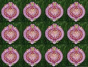 Buy OCV Set of 12 Handmade Traditional Clay Mitti Diya Oil Lamps for ...