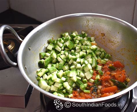 Kongu nadu style peerkangai thakkali kuzhambu-How to make -step by step ...