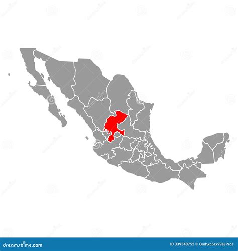 Zacatecas Map Vector | CartoonDealer.com #129079399