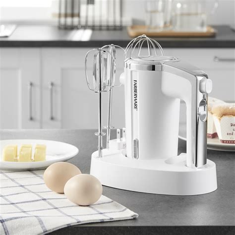Buy Farberware Cordless Rechargeable 3 Speed Hand Mixer White Online at ...