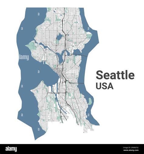 Image result for Seattle Map Context